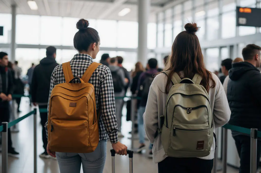 Japan Travelers in the Airport